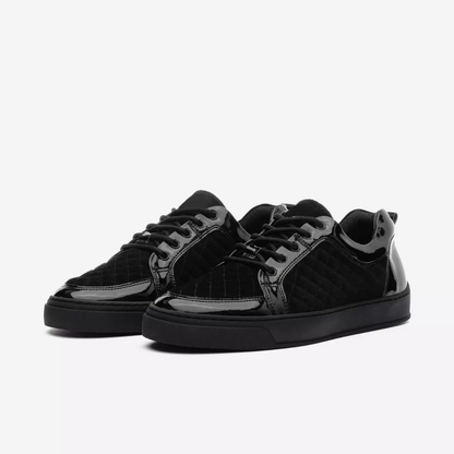 Low Top - Ezio - Black Varnish Velour