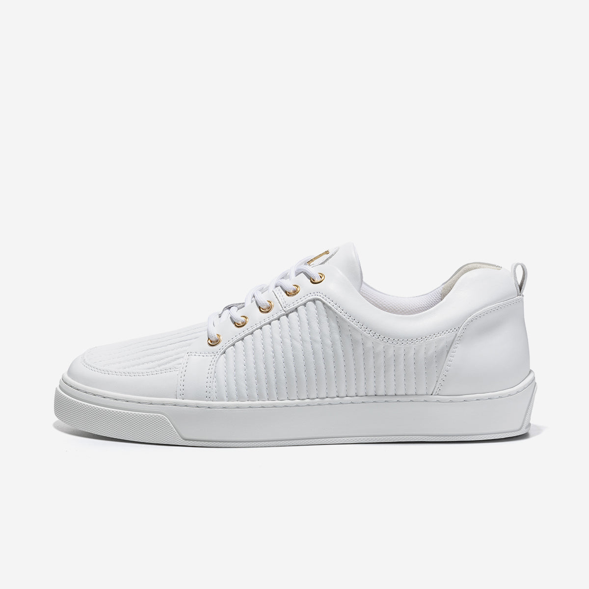 Low Top - Ezio - White Leather Stripe