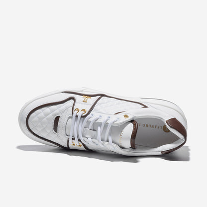 Low Top - Jordy V - White-Maroon